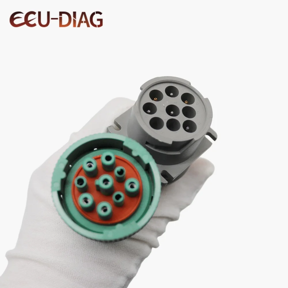 كابل تشخيص تمديد 9 دبوس لأداة تشخيص حفارة محول Cat ET3 #6