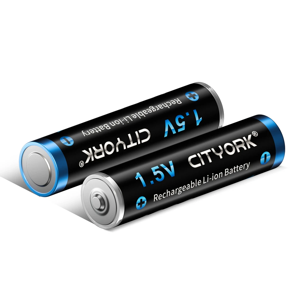 Akumulator litowy AAA, akumulator litowo-jonowy o rzeczywistej pojemności 1200mwh 1.5V USB + kabel USB o niskim poziomie samorozładowania