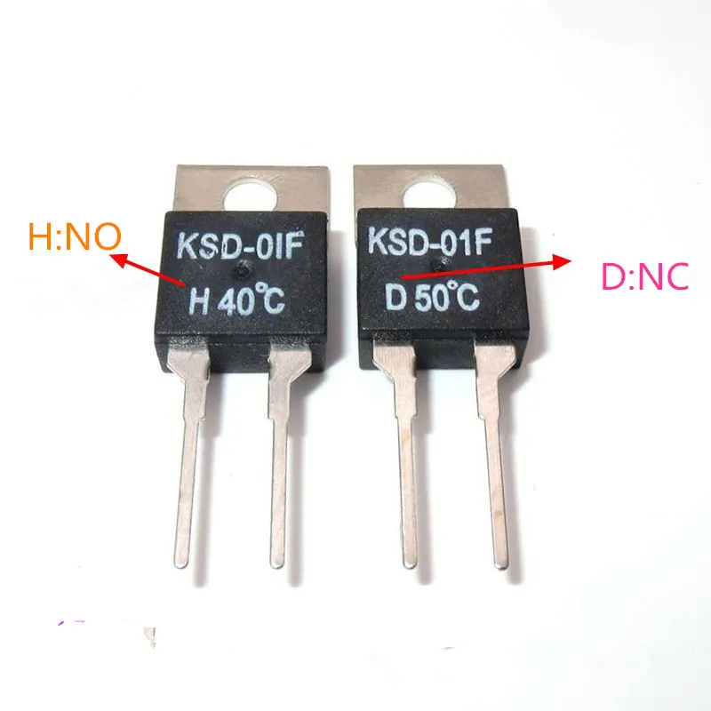 

5 шт. термостат/переключатель температуры NC/NO Action 0 ~ 150 градусов AC220V 1A/DC24V 3A