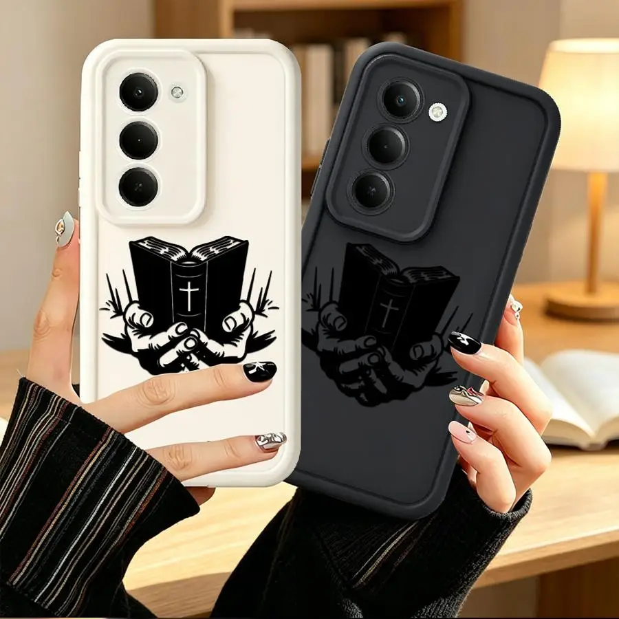 Case for Samsung Galaxy A53 A54 A23 A51 A73 A71 A72 A12 A13 A56 A35 A36 A34 A15 A16 A26 A32 Phone Cover Creative Bible Art
