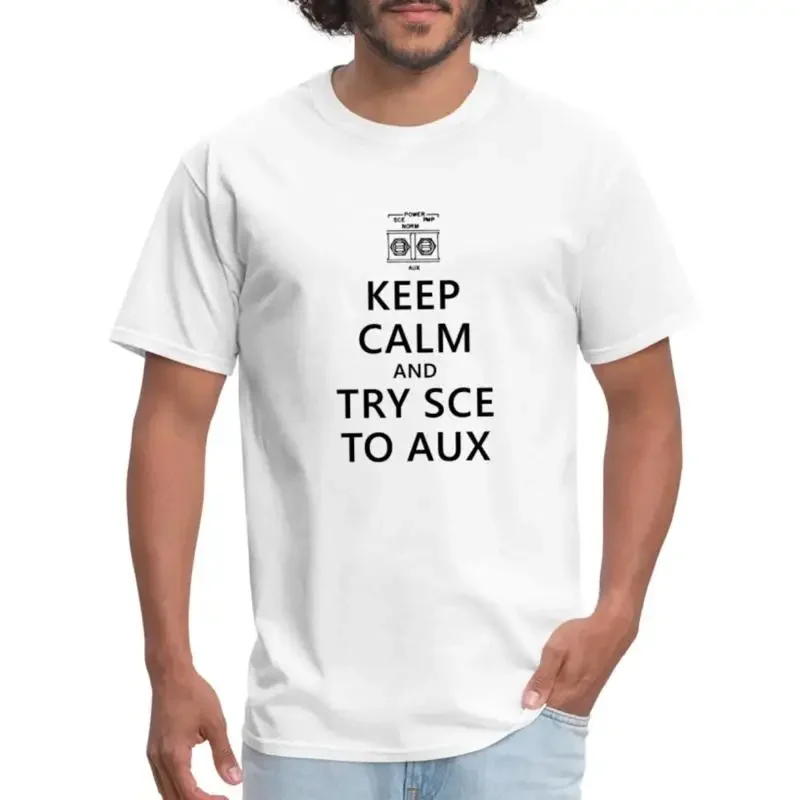 

Keep Calm And Try SCE To Aux Apollo 12 Space Men's T Shirt