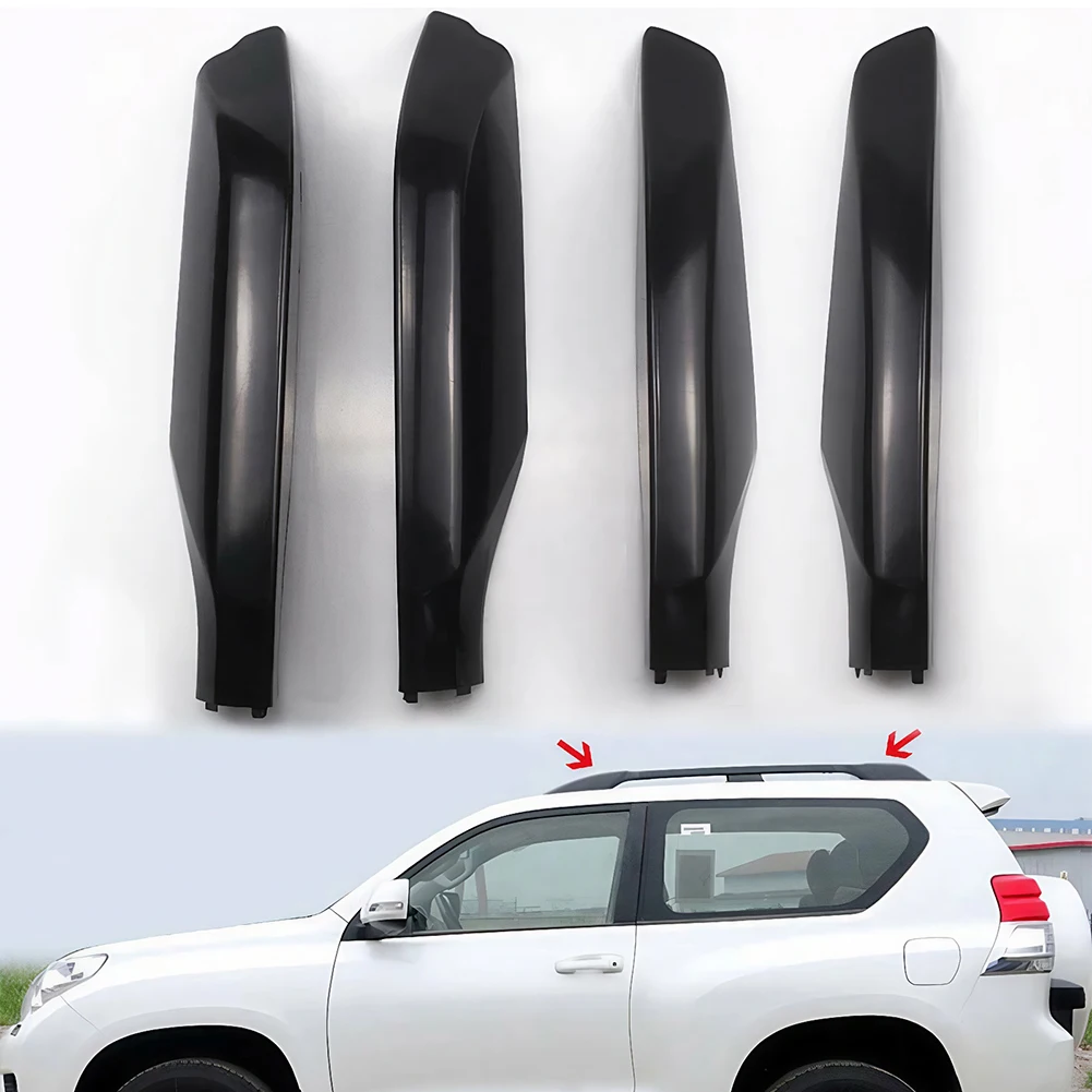 

4pcs Roof Rack Rail End Cover Cap Roof Rack Cover Roof Rack Base Cap for Toyota Land Cruiser Prado 150 2010-2023