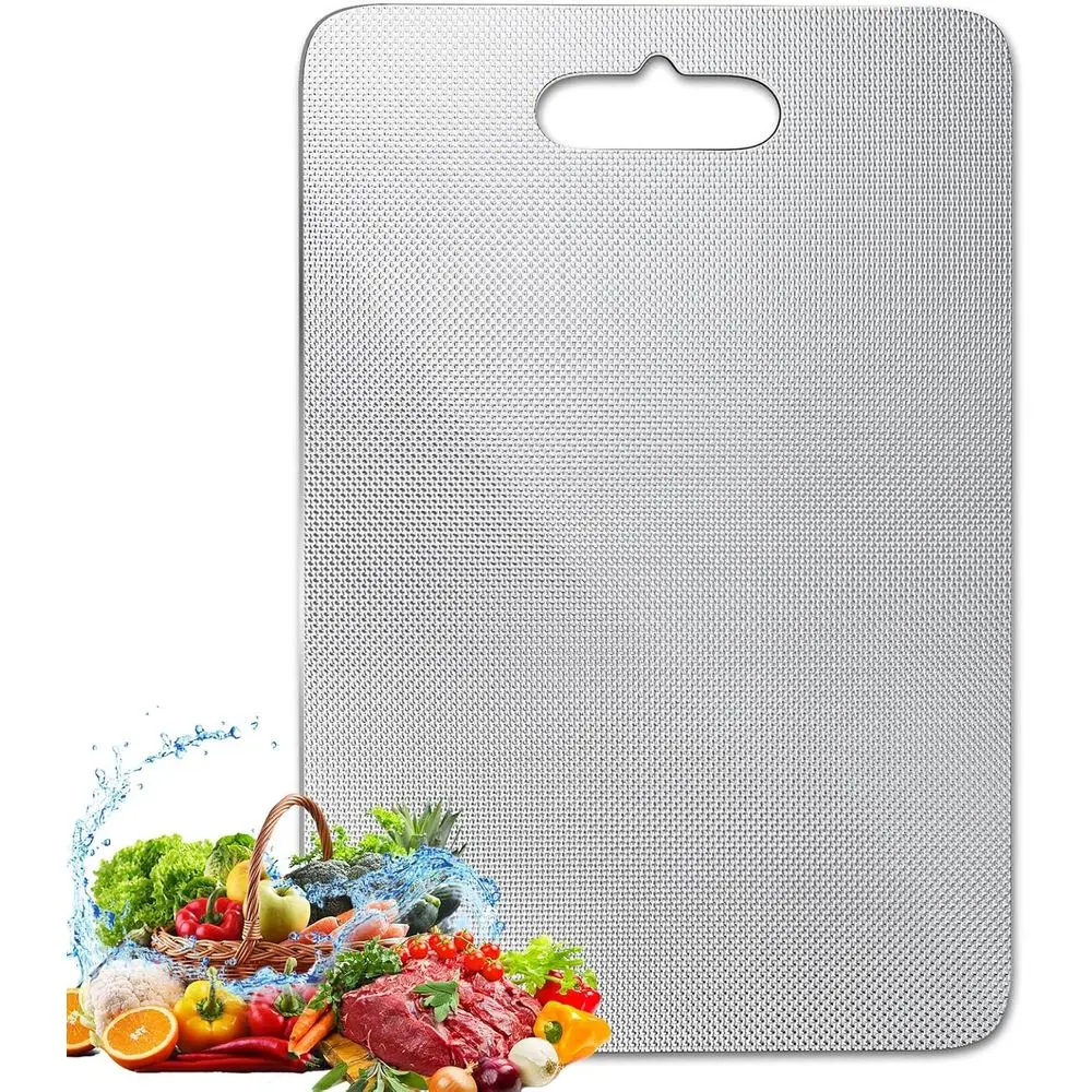 

XXL Pure Titanium Chopping Board - Anti-Scratch, Non-Slip, Dishwasher Safe for Kitchen Use
