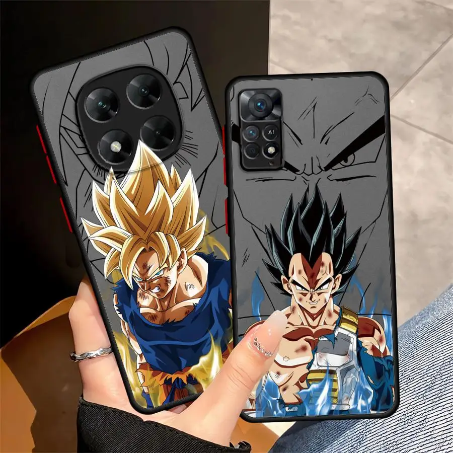 Dragon Ball Anime Cool Custodia per Xiaomi Redmi Nota 9S 8T 13 14 12 Pro Plus 10S 7 12s 11S 8 9 10 11 Pro Copertura posteriore del telefono