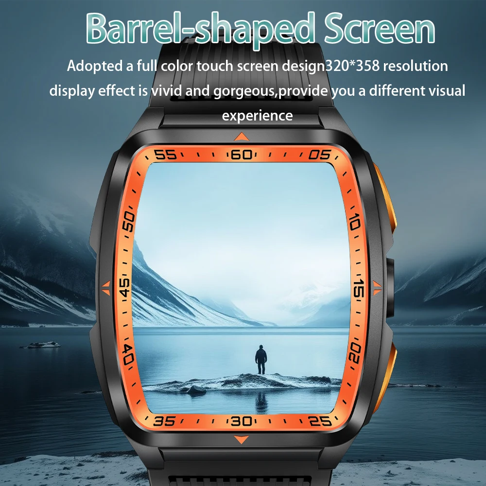 SENBONO ساعة ذكية بلوتوث دعوة مصباح ليد جيب 400mAh بطارية متعددة الرياضة وسائط جهاز تعقب للياقة البدنية مقاوم للماء ساعة ذكية للرجال