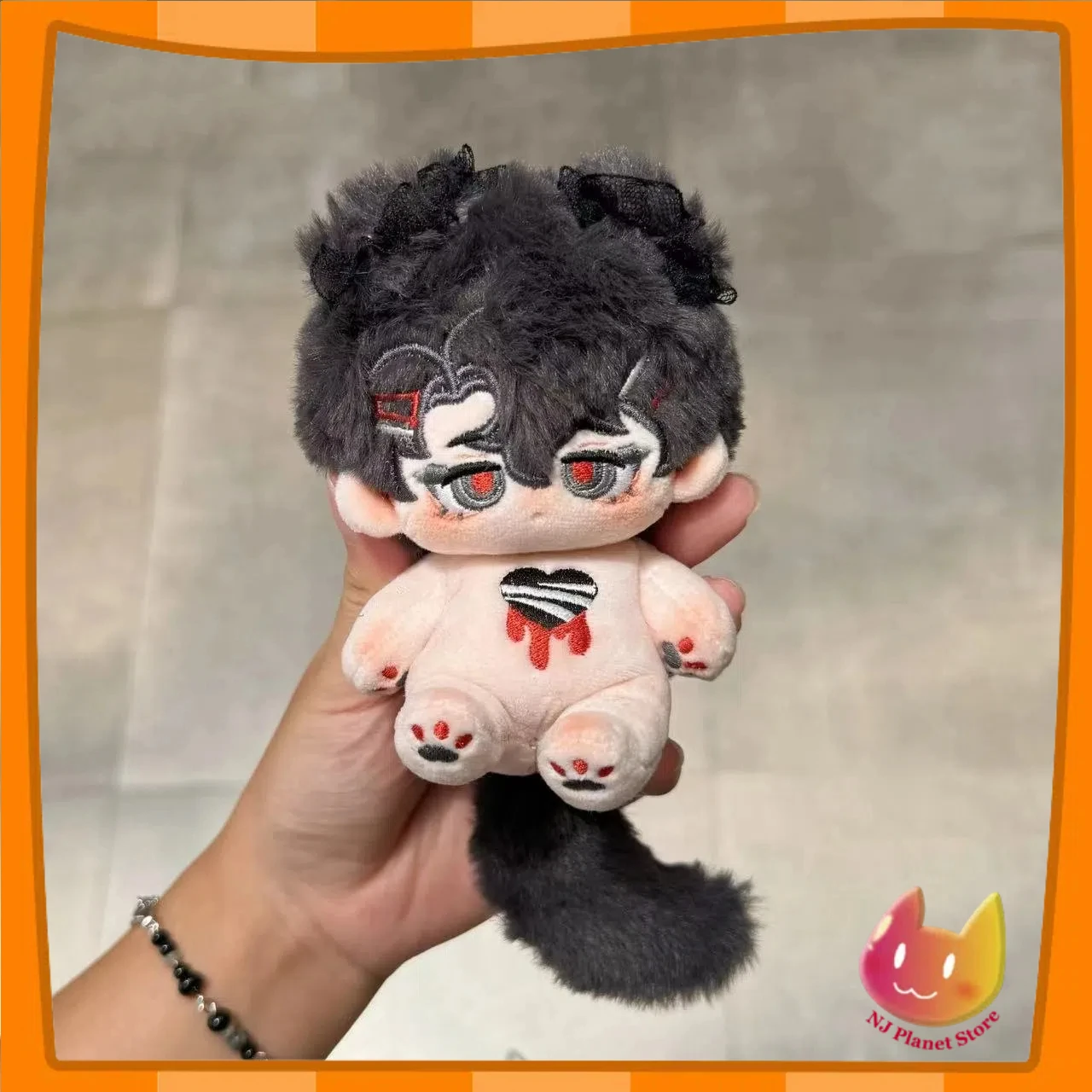 10 Cm Stuffed Plushie Fei Ji Monster Demon Dark Dog Puppy Handsome Boy Doll Toy Body Plush Original Cartoon Cosplay W Kids Gift