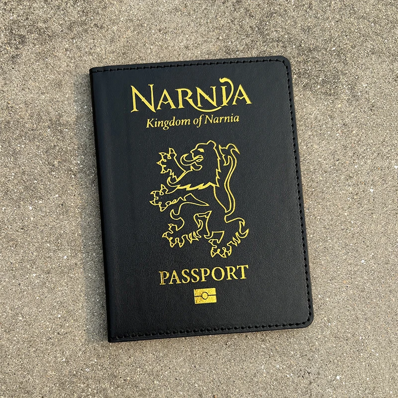 Fashion New Logo Passport Cover Cover in pelle nera PU per passaporti portafoglio da viaggio Organizer porta passaporto