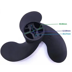 Quality Outboard Propeller, Made of High Strength Nylon, Suitable for Tohatsu3 5HP/Nissan2 5, 3 5HP/Mercury3 5HP Marine Boat