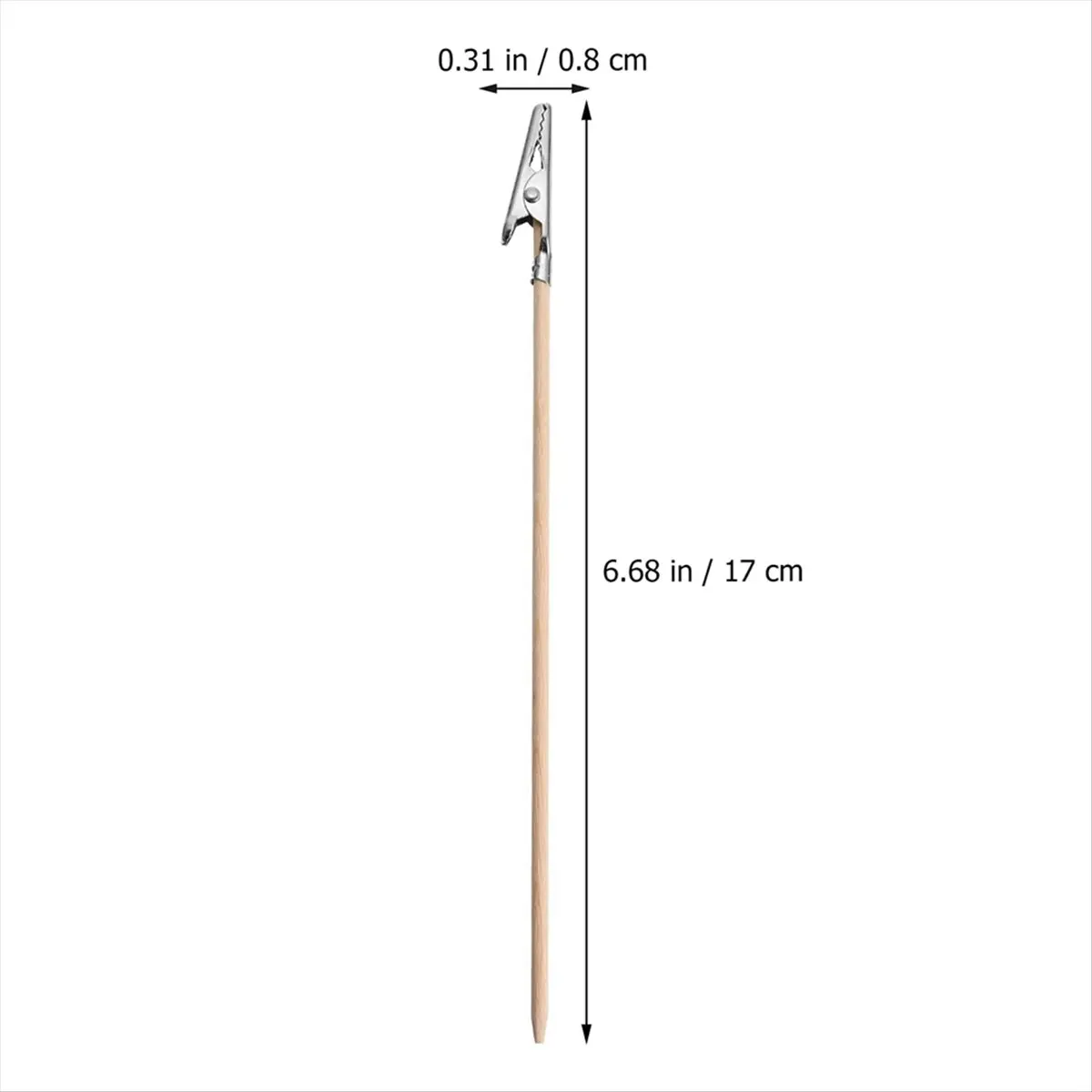 Delighted- 100 Pcs Bamboo Alligator Clamp Clips Stick Long- Tailed Alligator Clip Photo Holder Stand Memo Clip Memo Note Clip