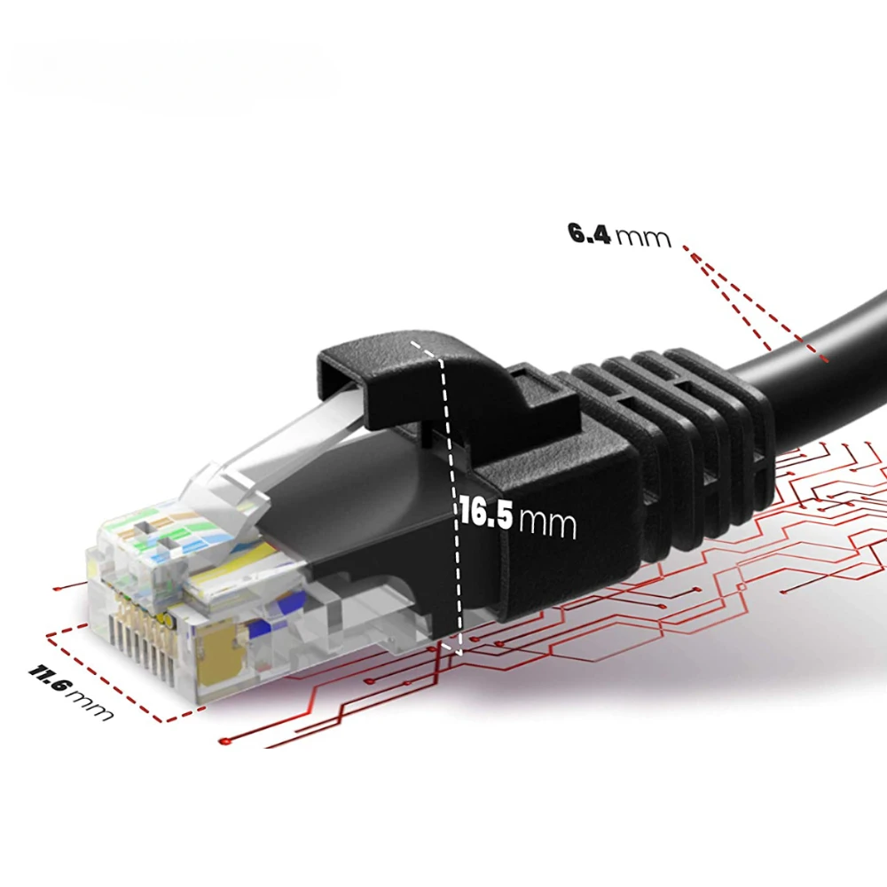 Cat6 Ethernet Cable Utp Patch Cord Lan Communication Cables Network Equipment with RJ45 Connectors For Modem Router Clearance