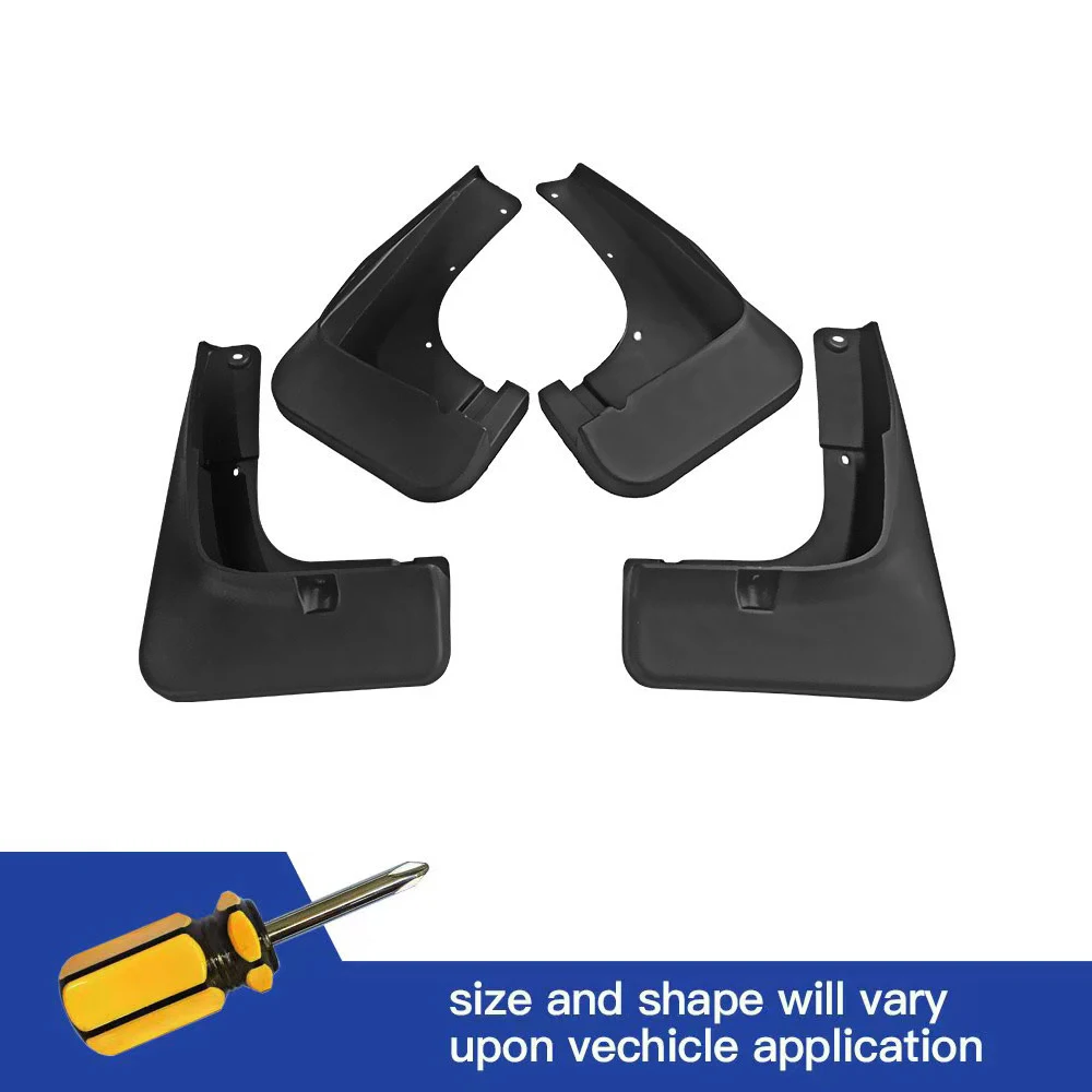 

4Pcs Front & Rear Mud Flaps Splash Guards Mudguards Black For Mitsubishi Outlander 2015 2016 2017 2018 2019 2020