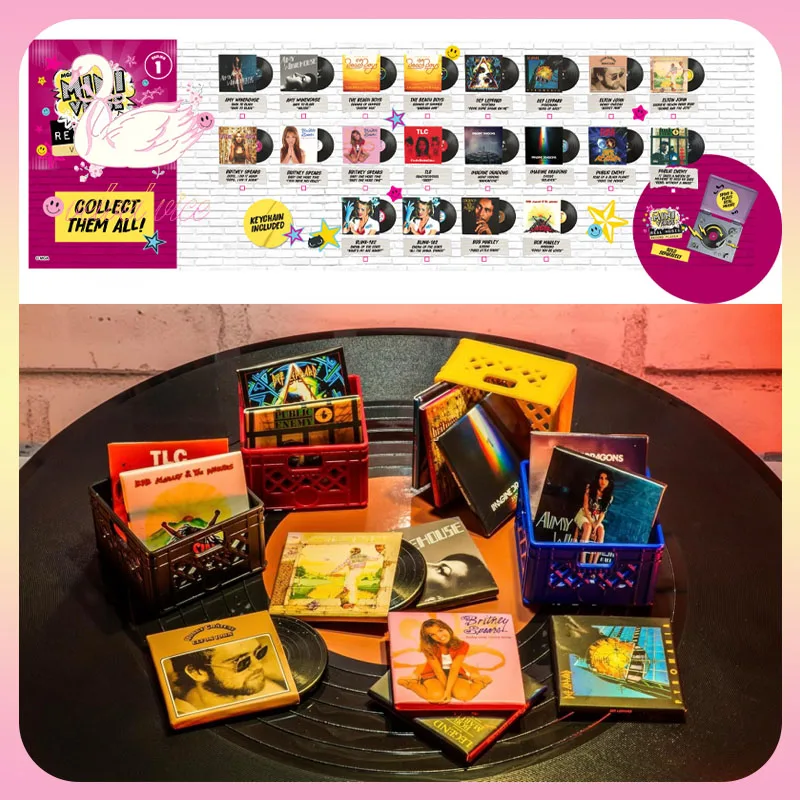 

Original Miniverse Real Music Vinyl - Mini Playable Vinyl Record Blind Ball Mystery Box Sleeve Ornament Collect Toy Girl Gift