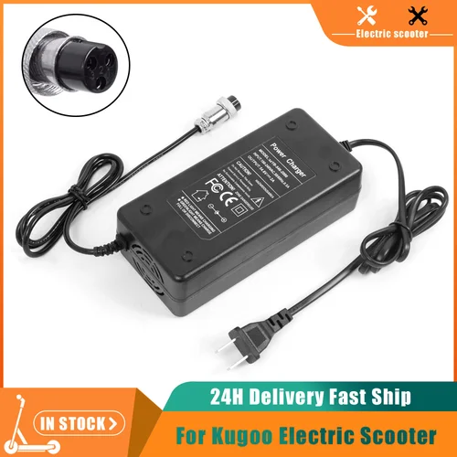 Cargador de batería de 54,6 V 2A para patinete eléctrico Kugoo M4 /C1 Pro, cargador de 48V, cargadores de batería de litio, piezas de bicicleta eléctrica