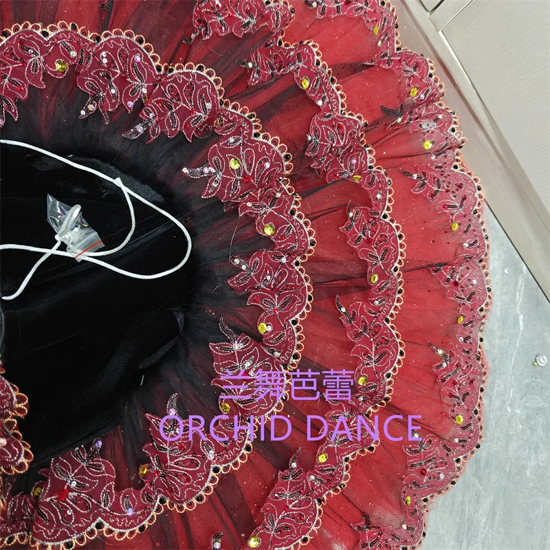 BT01694 taille personnalisée professionnelle couleur personnalisée enfants filles femmes adultes rouge Ballet Tutu Costumes