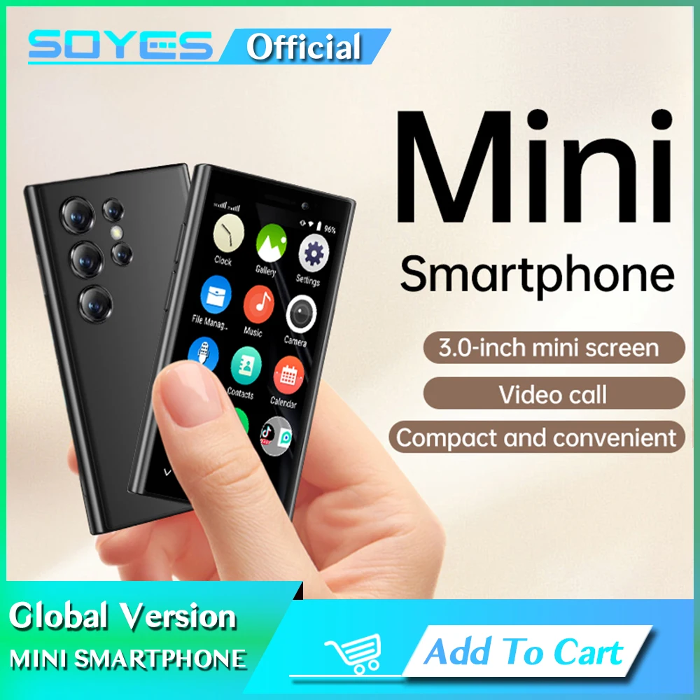 Ультратонкий смартфон SOYES XS24 Pro, 2 ГБ ОЗУ, 16 ГБ ПЗУ, Android9.0, двойной режим ожидания SIM-карты, 1000 мАч, сетевой компактный мобильный