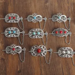 Vintage Renaissance Crescent Moon Cloud Hair Barrette Witchy Moon Hair Stick Wiccan Hairpin Pagan Gothic Hair Wiccan Jewelry