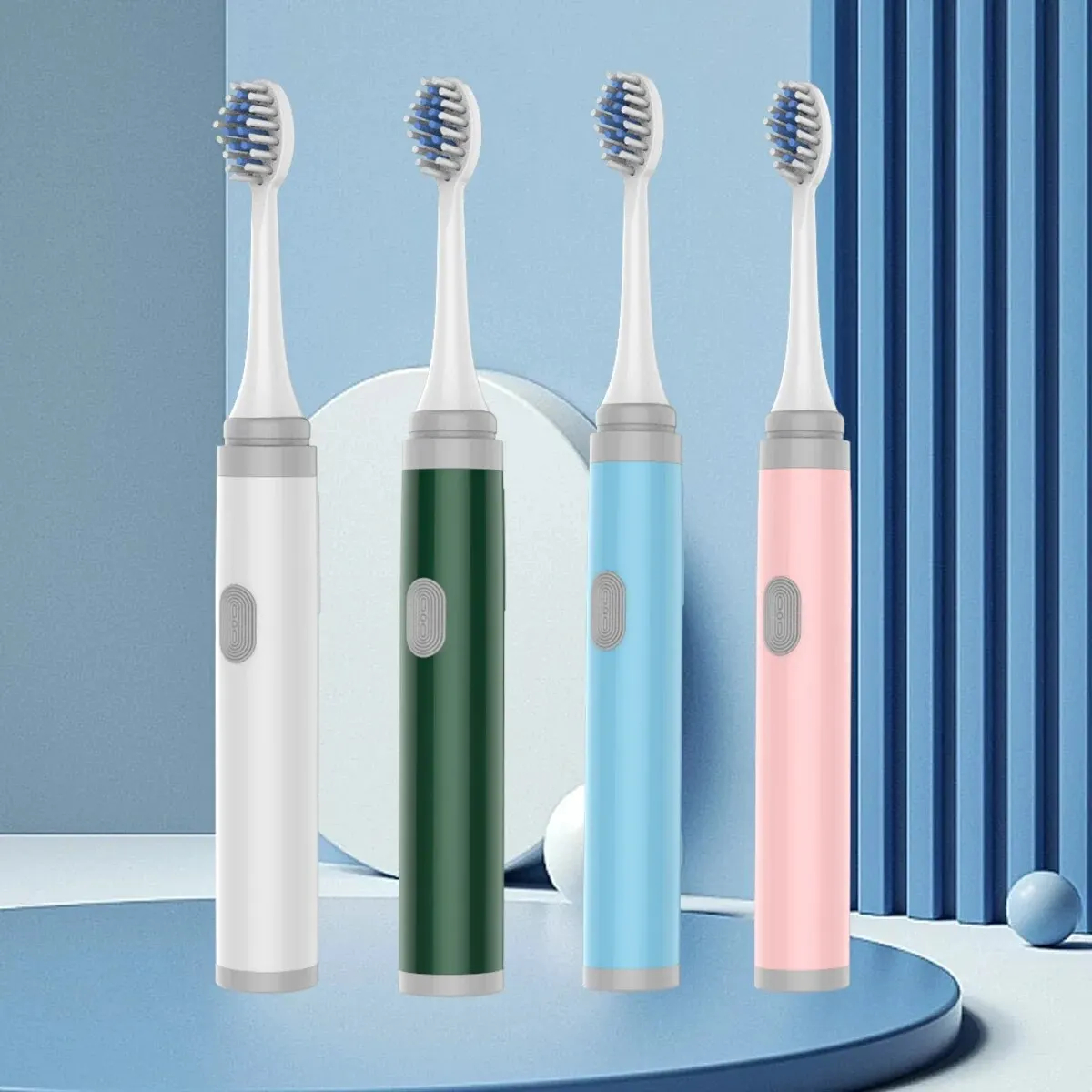 F1 Adult Electric Toothbrush Smart Brushing IPX7 Waterproof Replaceable Brush Head (Batteries Not Included)