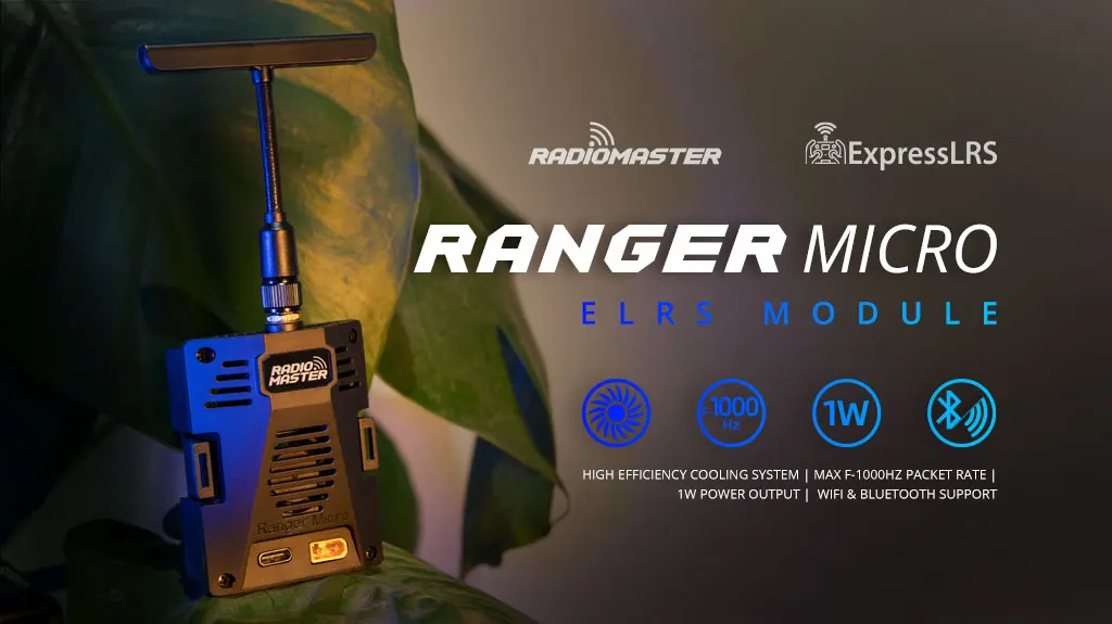 RadioMaster Ranger Micro 2,4 GHz ELRS-Modul für Boxer TX16S TX12 MKII – Detail 1