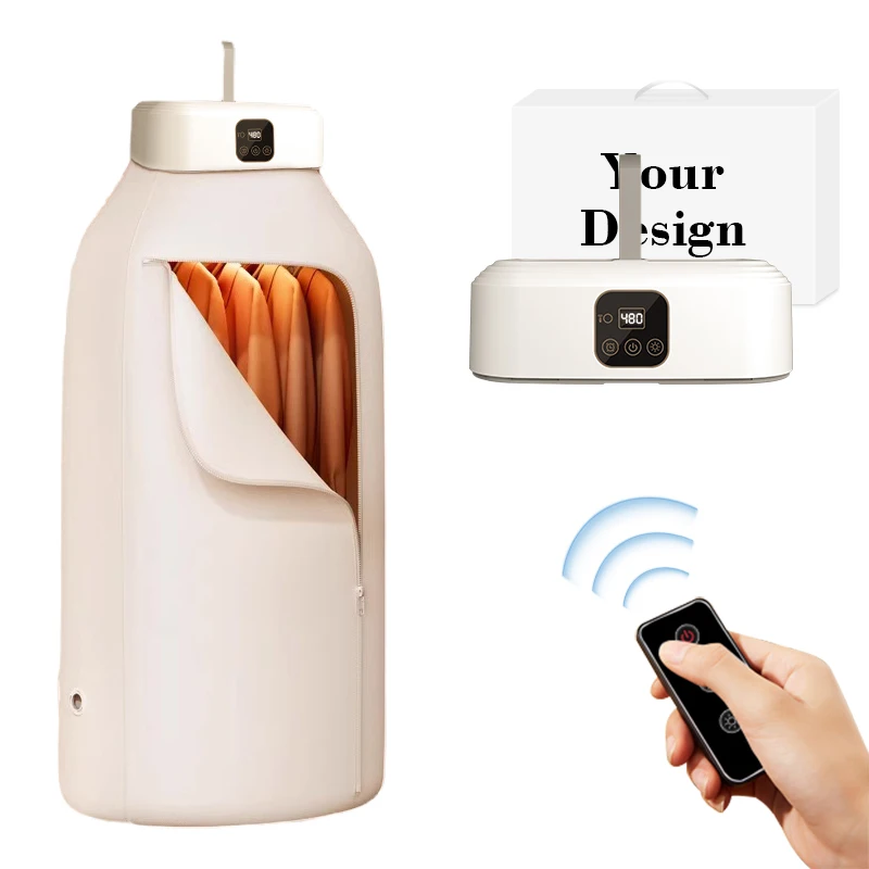 

600W Foldable Electric Clothes Dryer – Smart Drying Rack with Timing, Portable Travel Warm Air Dryer for Home
