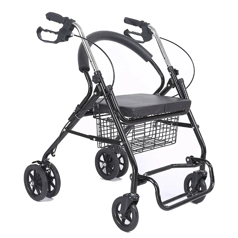 

Walker light weight height adjust two function manual basic cheapest walker Aluminum Elderly Folding Adult Walker