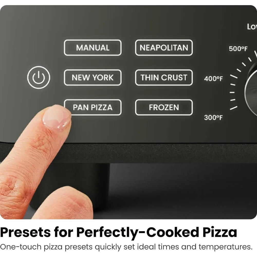 Forno per Pizza da interno-produce pizze da 12 pollici in pochi minuti, riscalda fino a 800 ° f-macchina per Pizza elettrica da appoggio con 5 Touch