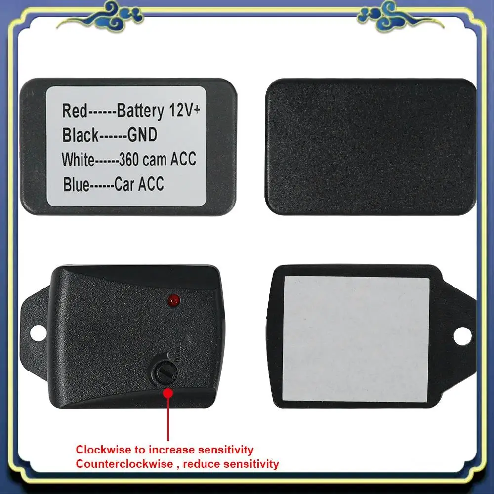 

AU16-Car Universal Anti Theft Sensor Adjustable Car 360 Panoramic Detection Vibration Sensor Alarm Anti-Theft Device