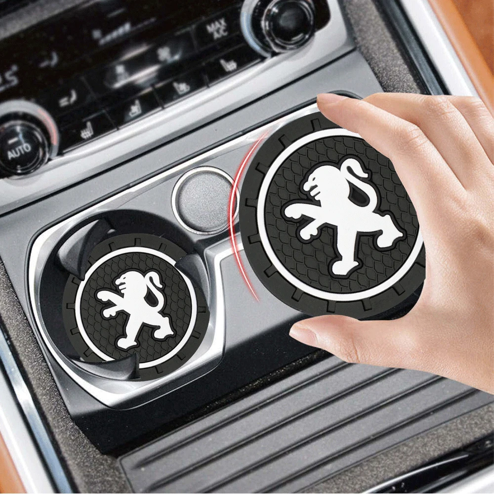 سيليكون قاعدة أكواب السيارة كوب ماء وسادة عدم الانزلاق ملحق لبيجو 206 307 301 308 3008 207 208 407 408 508 2008 5008 107 205