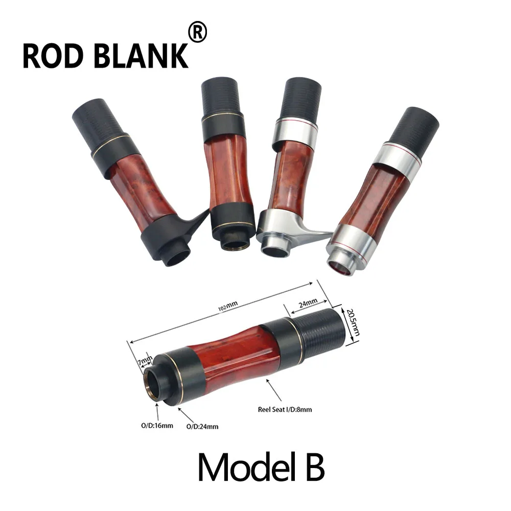 RodBlank Solid Wood Reel Seat Spinning Casting Trout Fishing Reel Seat Rod Building Components Pole Repair Reel Seat Accessories