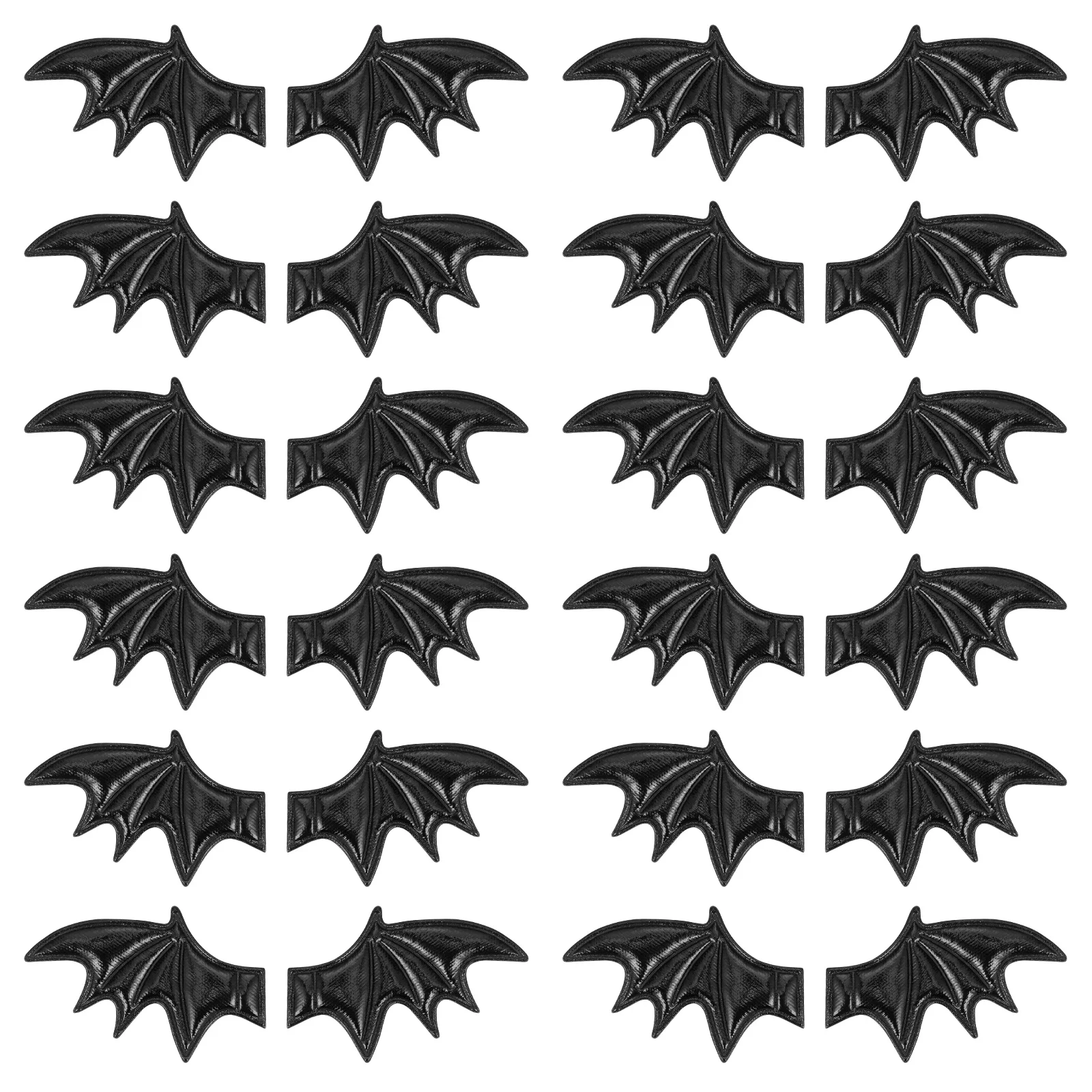 

40pcs Halloween Craft Diy Crafts Clothes Accessories Party Sewing Supply Costume Material For Shoes Small Bat Wing Charms