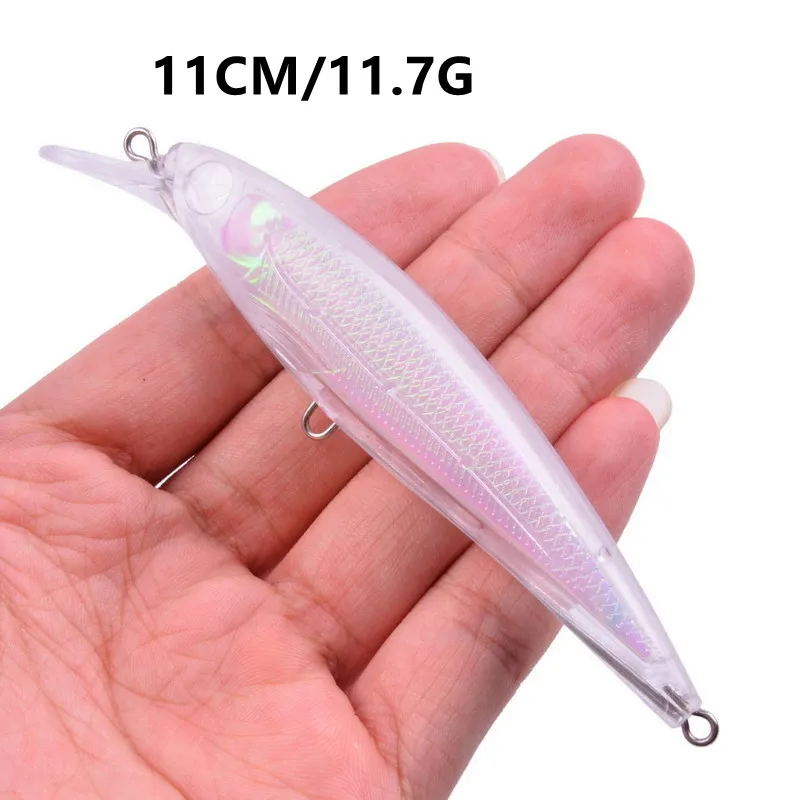 1Pc Floating Minnow Fishing Lures 11cm 13.7g Artificial Plastic Hard Bait Bass Wobblers Crankbaits Pike Fishing Tackle