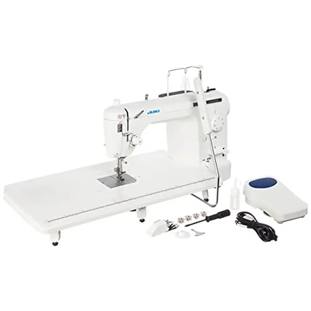 Sewing Quilting Machine LED Lights One Pedal 1500 SPM Aluminum Die Cast Extension Table