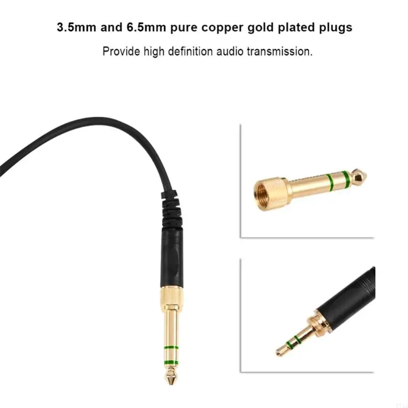 Cavo per cuffie a spirale con da 3,5 mm 6,5 mm per 770 770PRO 990 990Pro E74A