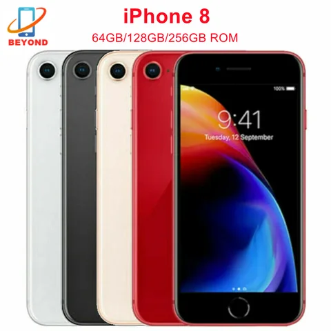 Original Apple iPhone 8 64 GB/256 GB 4,7 Zoll Retina IPS LCD NFC Fingerabdruck Fabrik entsperrt iPhone8 4G LTE Smartphone