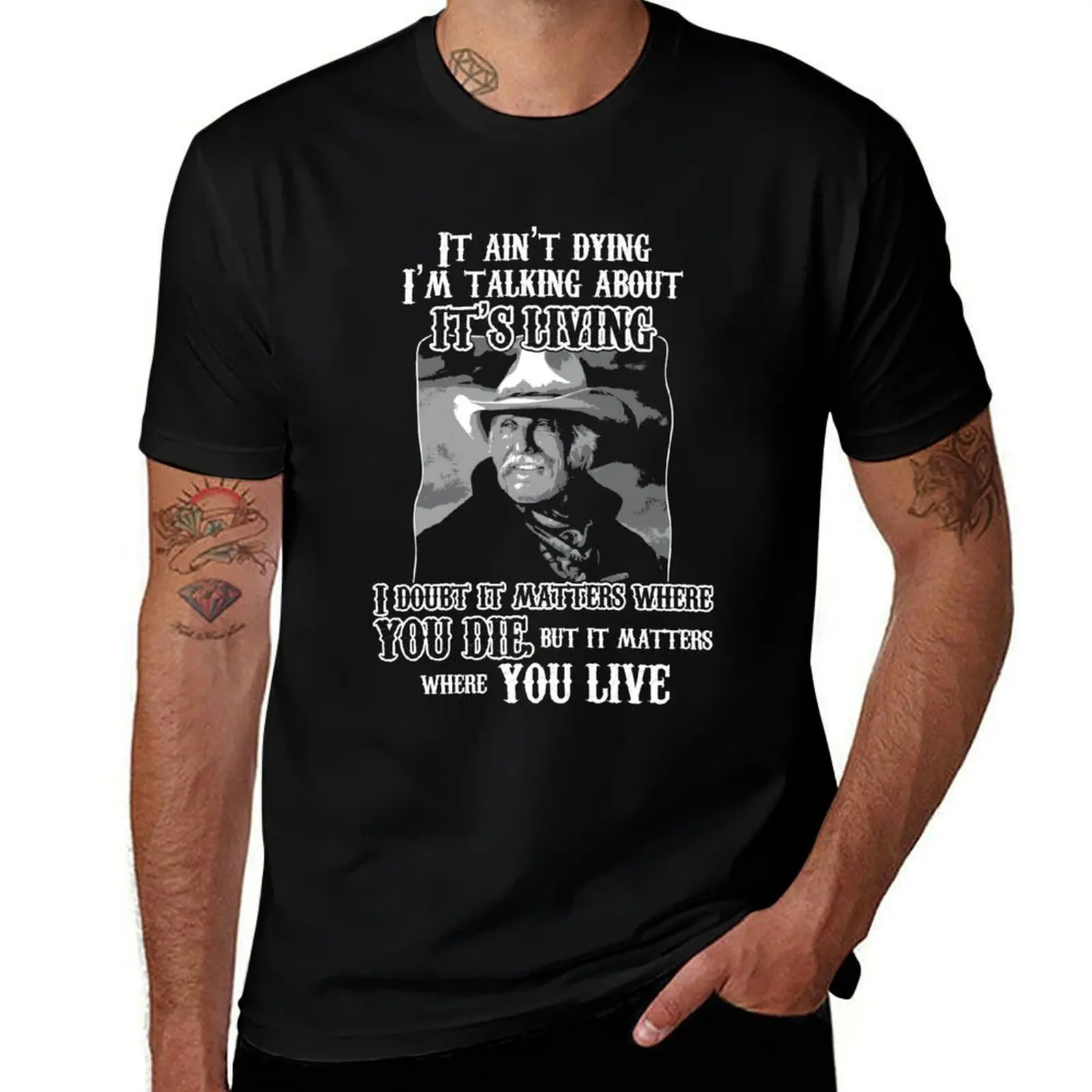 

Lonesome dove - It ain't dying T-Shirt Plus Size Summer Short Sleeve T-Shirt