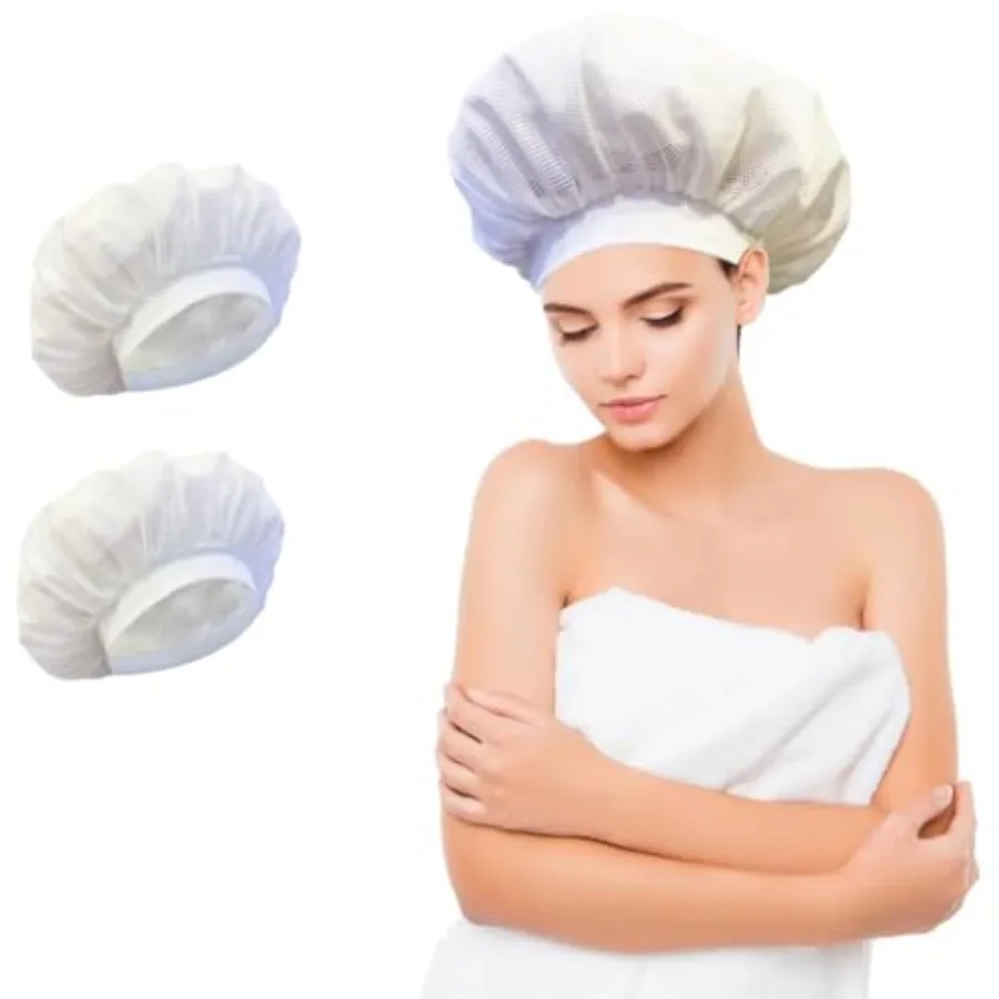 Gorro de red para el cabello, diseño especial para cabello rizado, reduce el encrespamiento, acelera la secado y mejora la definición de los rizos, 2 unidades en total.