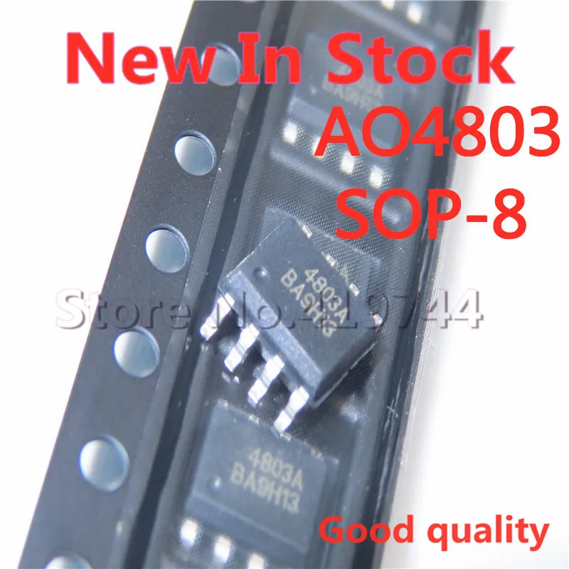 

5 шт./партия, AO4803 SOP-8 AO4803A 4803, двойная P-канальная МОП-полевая трубка с эффектом, SOP8, 30 В, 5 А, В НАЛИЧИИ, новая оригинальная интегральная схема