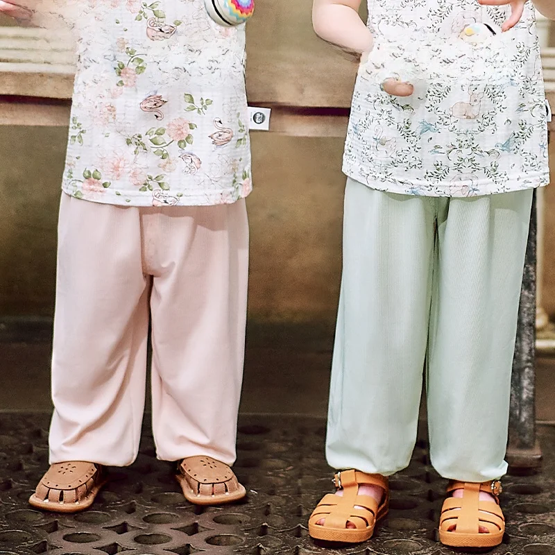 

Детские брюки OUYUN от комаров: летние, легкие, свободные, прямые штаны для мальчиков и девочек