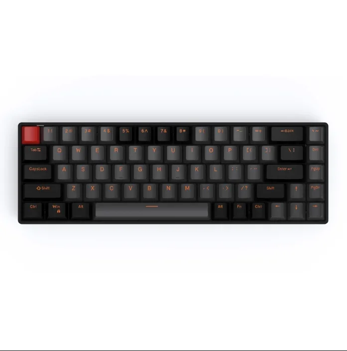 Imagem -04 - Interruptor Magnético com Fio 68 Teclas Gamer Keyboard Teclados Mecânicos Hot Swap Quick Trigger Rgb Fps Gaming Keyboard 68 Chaves Teamwolf-raven68