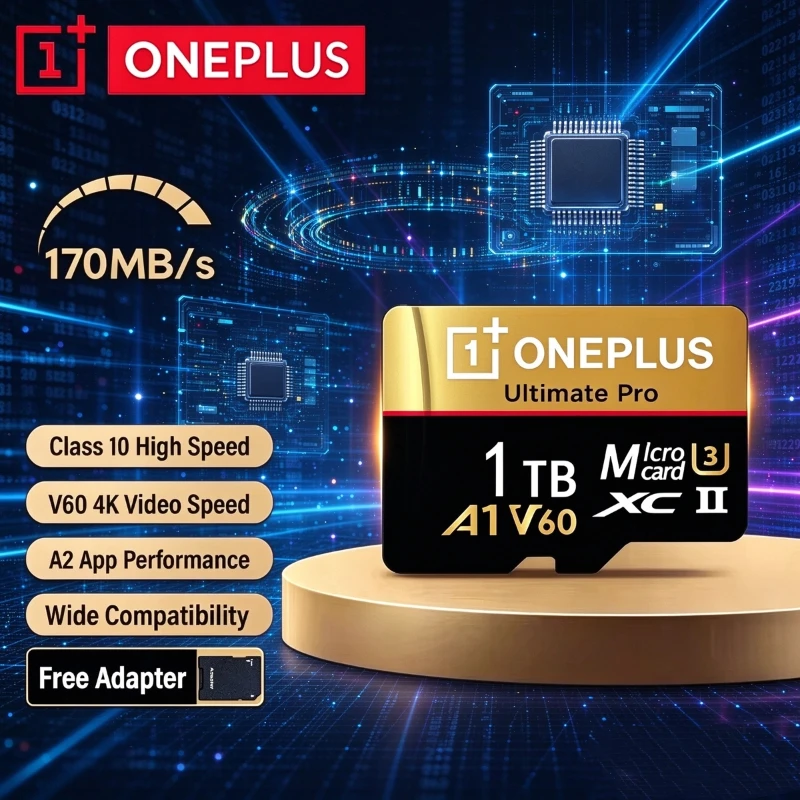 OnePlus  HighSpeed Micro TF SD Card Memory Card 512GB 256GB Class 10 TF Flash for Drone iPhone Car Camera Cartao De Memoria 2026