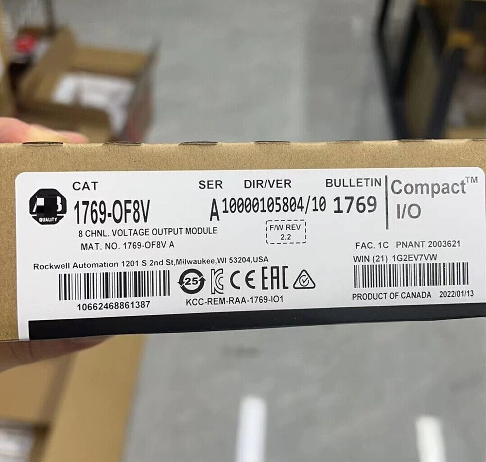 

2023 New 1769-OF8V SER A CompactLogix 8 Pt Output Module 1769OF8V