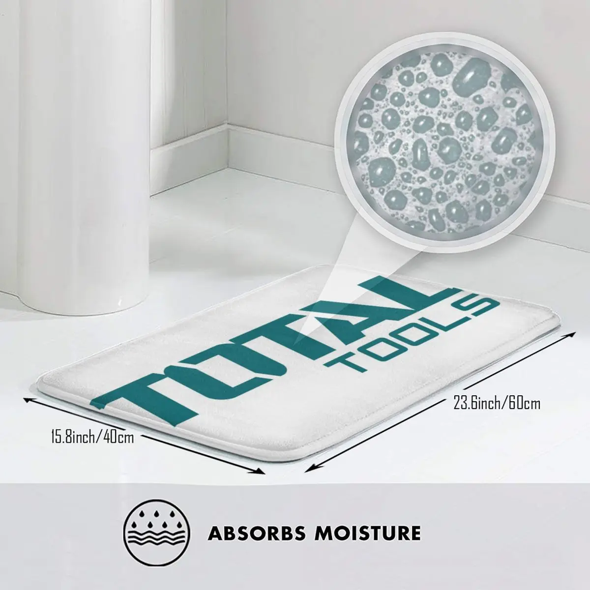 T-Total-S شعار عدم الانزلاق ممسحة الكلمة حصيرة المياه النفط برهان السجاد البساط للمطبخ مدخل المنزل الحمام مسند القدم الحصير #3