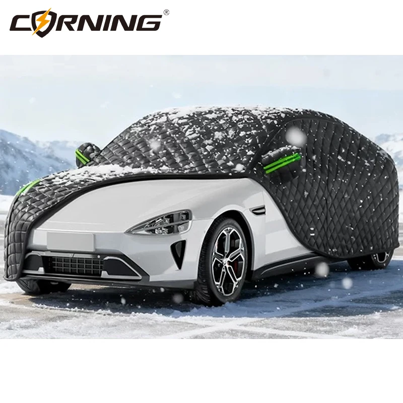 

Winter Car Cover Outdoor Protection Full Exterior Auto Snow Covers Sunshade Dustproof Awning Universal for Hatchback Sedan SUV