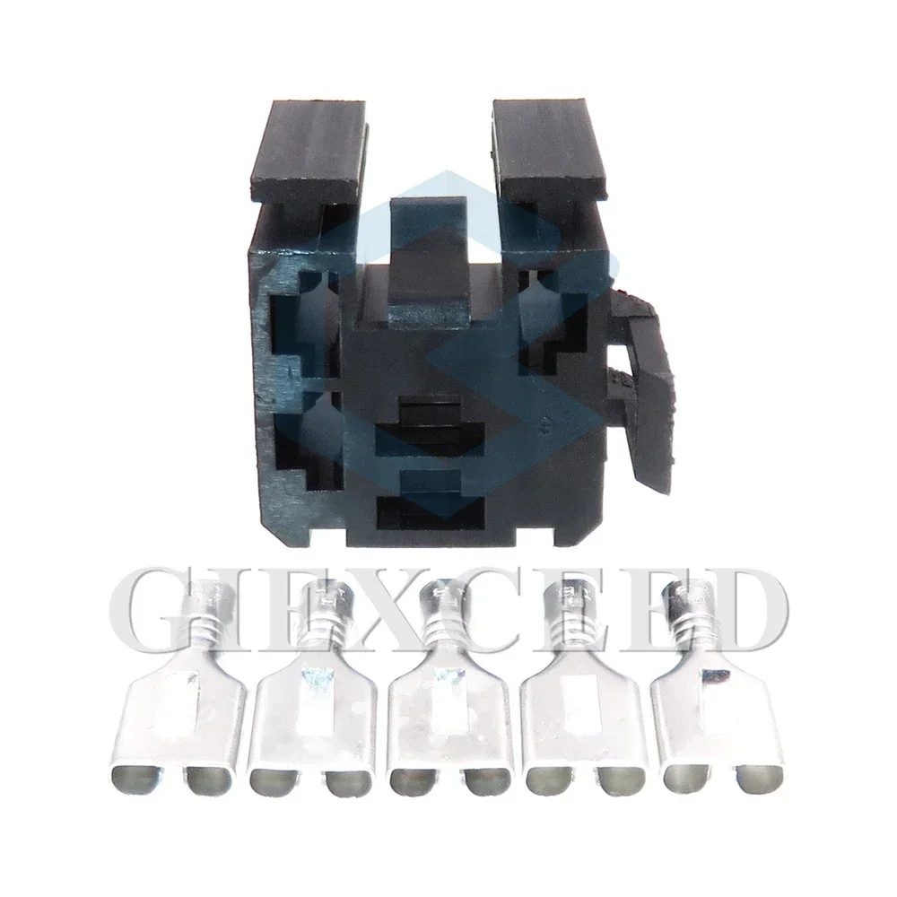 

2 Sets 5 Pin 6.3 Series Auto Relay Wiring Socket Car Large Current High Power Adapter AC Assembly Unsealed Connector