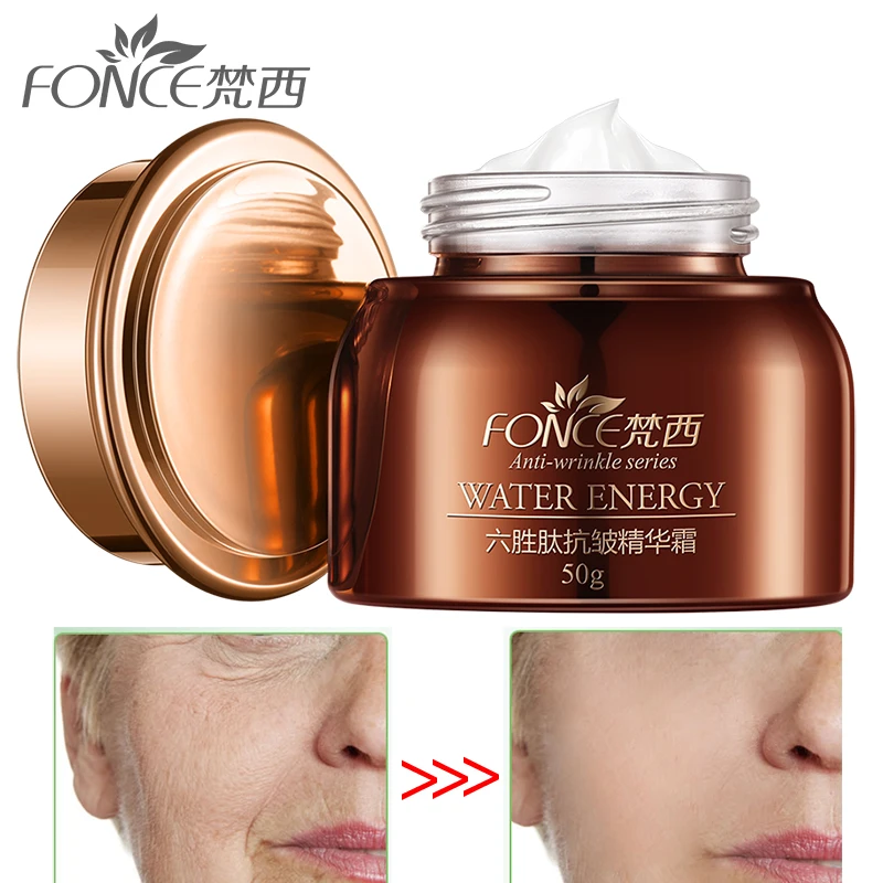 Korea Anti Aging Wrinkle Remover Face Cream Dry Skin Hydrating Facial Lifting Firming Day Night Cream Peptide Serum 50g