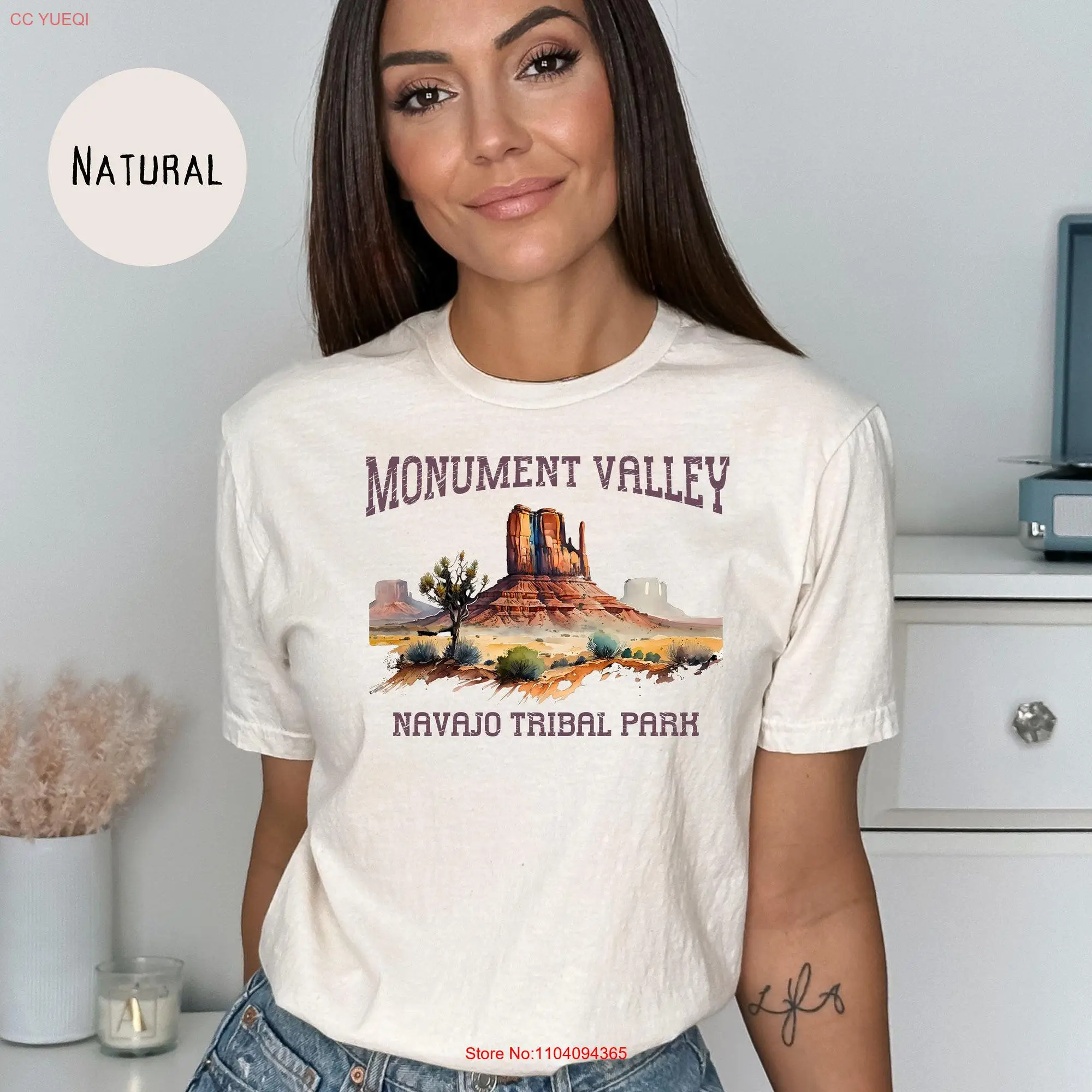 Monument Valley National Park Arizonia Bella Canvas T Shirt Hiking Camping Nature Lover  long or short sleeves