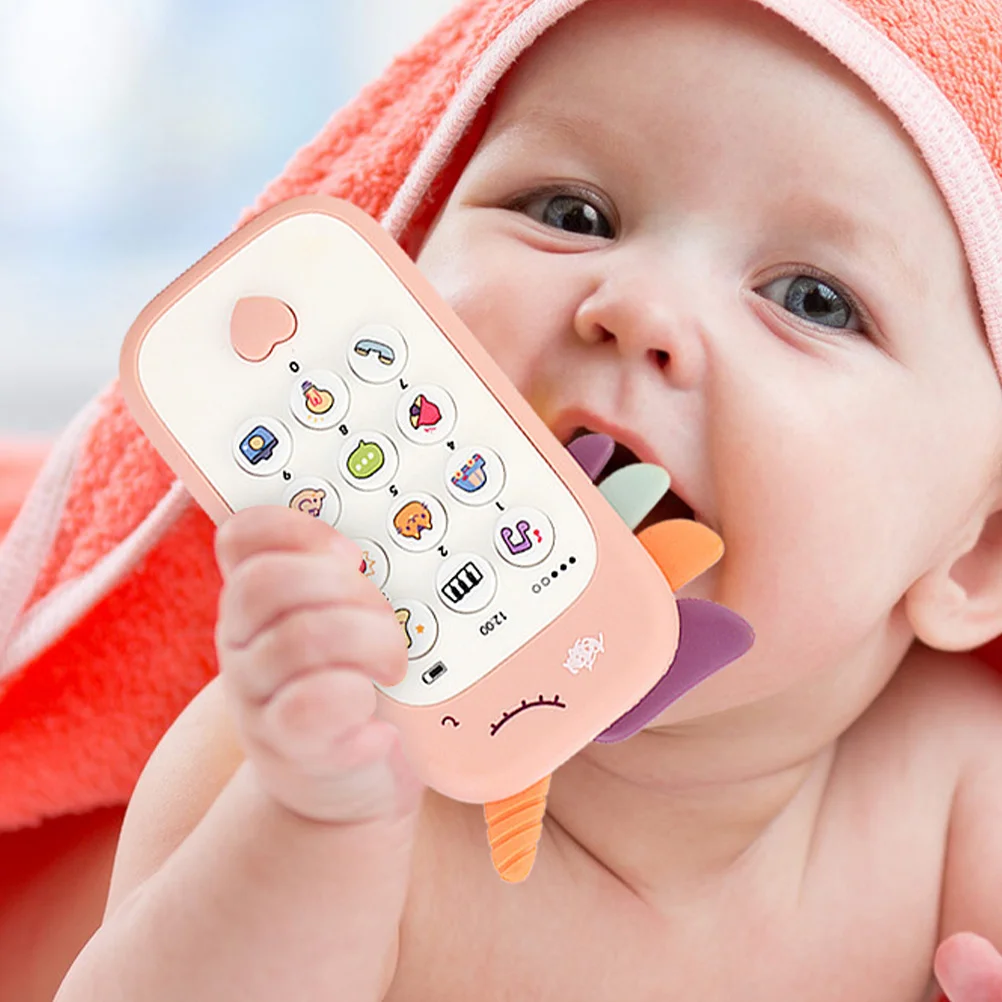 هاتف الطفل الكرتون الموسيقي التعليم المبكر التظاهر الهاتف لتطوير الذكاء طفل صغير #2
