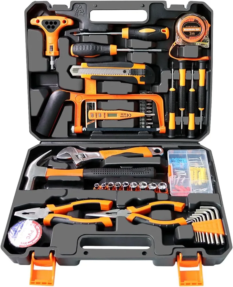 

WEDTSERHA® 95 Pcs Tool Set, Home Repair Tool Kit,General Household/Car Toolkit with Portable Toolbox,Perfect for Homeowner DIY