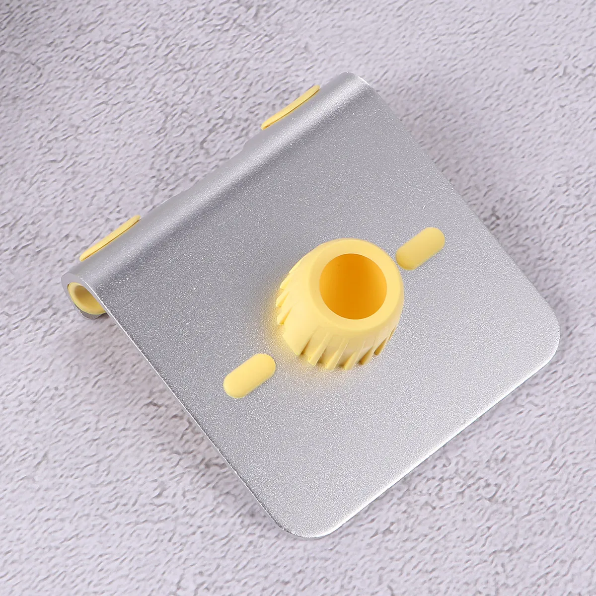 Metal Mobile Phone Wall Stand Holder Punch-Free Adhesive Anti-Skid Adjustable Angle Smart Phone Bracket for 4-12 Inch Tablet