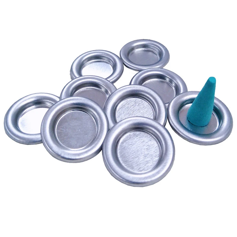 5/10 stücke kleine Sandelholz kegel Platte Metall Turm Weihrauch brenner 5/10 stücke Weihrauch