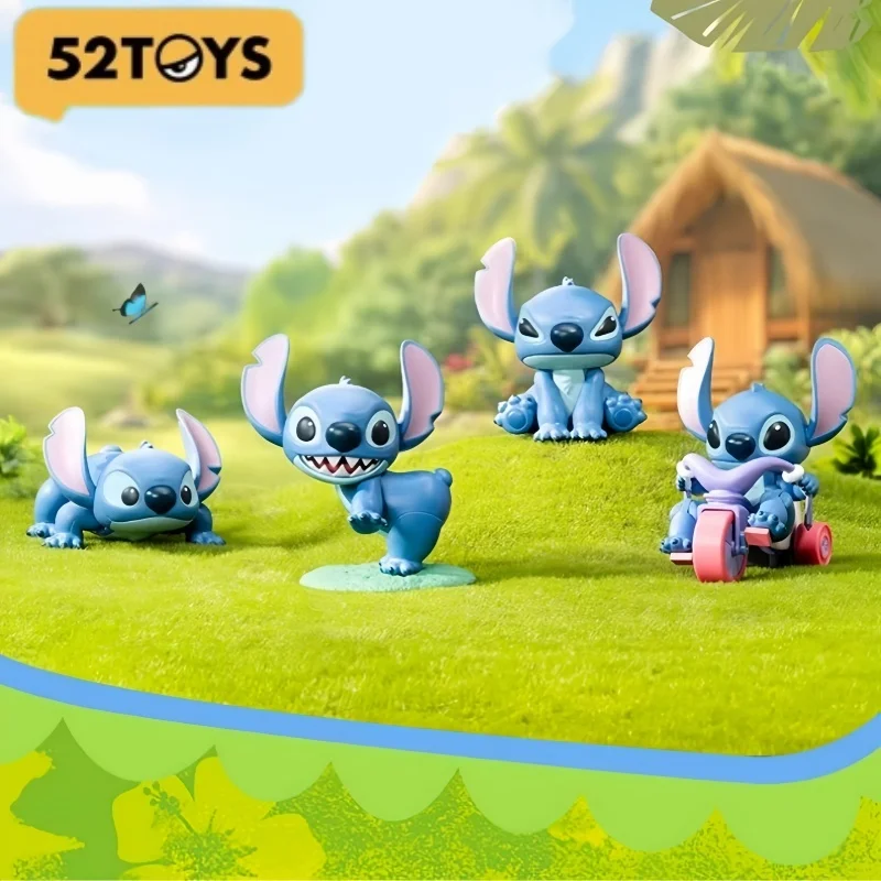 

In Stock Genuine Original 52toys Disney Stitch Is By Your Side Blind Box Movable Clockwork Toy Figure Doll Trendy Play Gift